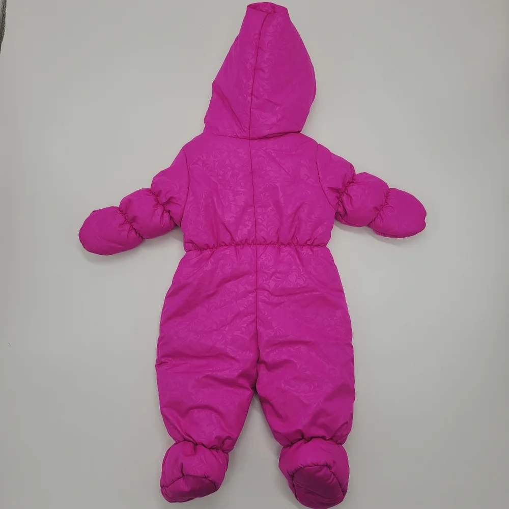 1881 S. Rothschild Snowsuit Pram Suit One Piece Magenta Pink Outerwear 3-6mo NEW